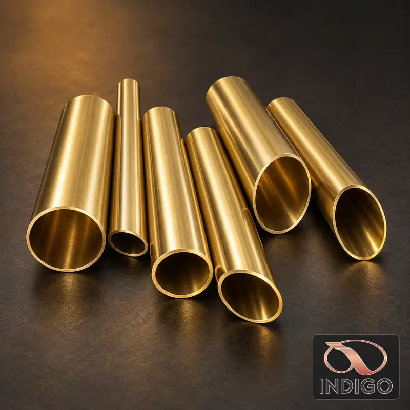 Brass tubes and pipes manufactured by Indigo Metalloys