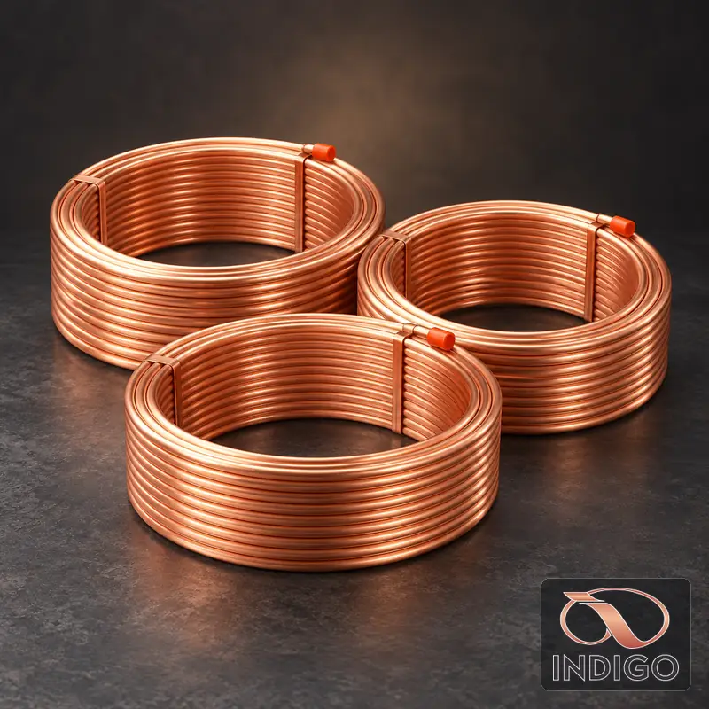 Copper coils for air conditioning