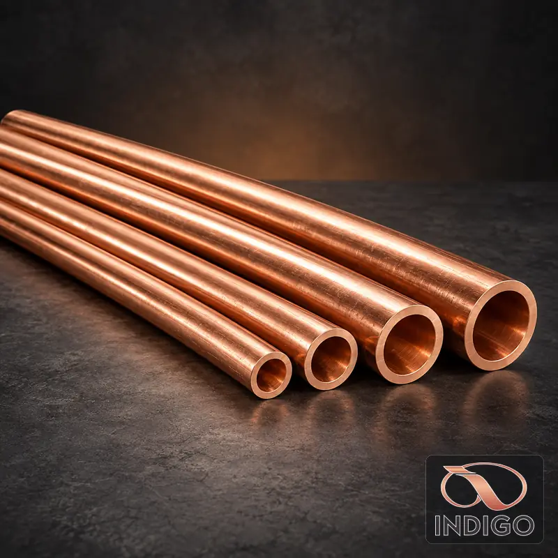 Type K Copper Pipes supplied by Indigo Metalloys